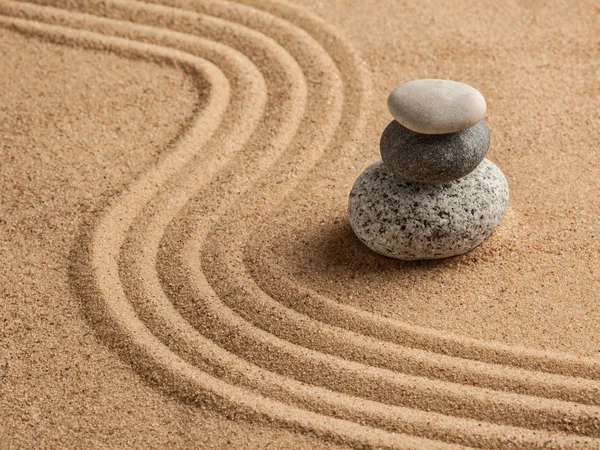 Japanese Zen stone garden — Stock Photo, Image