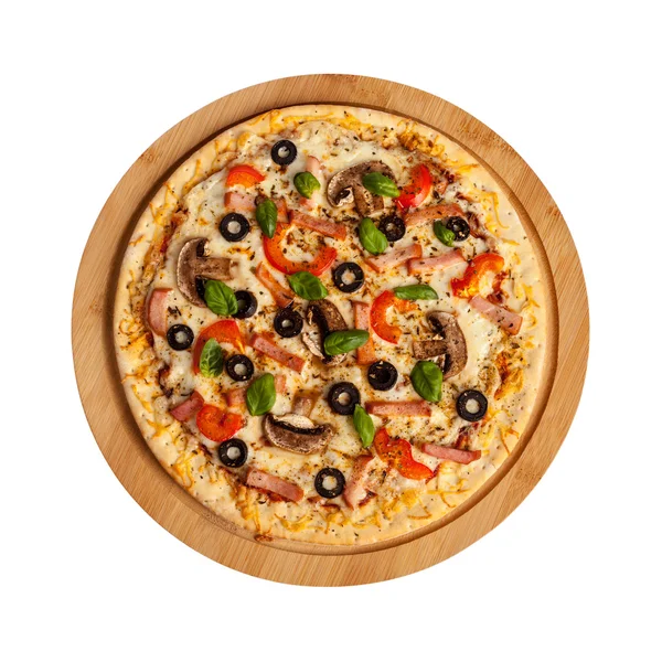 Schinkenpizza — Stockfoto