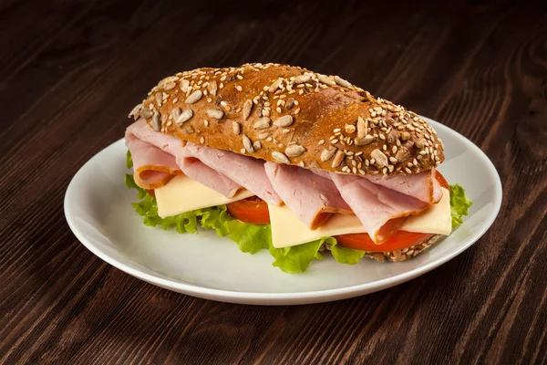 Sandwich de jamón — Foto de Stock