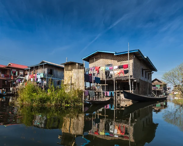 Casas reprimidas — Fotografia de Stock