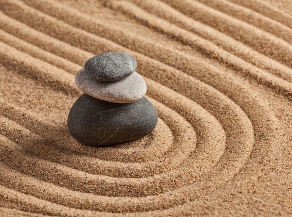 Japanese Zen stone garden