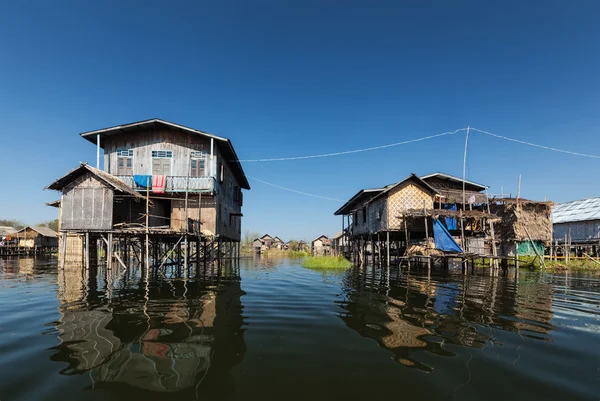 Casas reprimidas — Fotografia de Stock