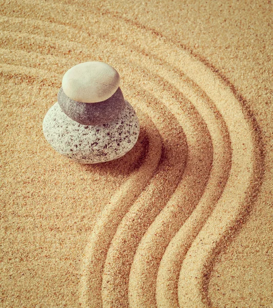 Japanese Zen stone garden — Stock Photo, Image