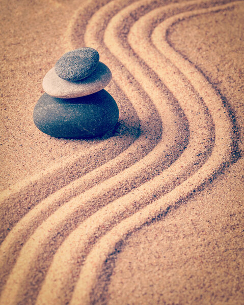 Japanese Zen stone garden