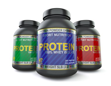Vücut geliştirme protein izole üzerinde beyaz takviyeleri