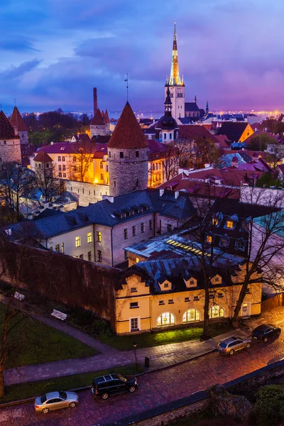 Città vecchia medievale di Tallinn, Estonia — Foto Stock