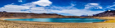 Himalaya lake Kyagar Tso, Ladakh, Hindistan Panoraması