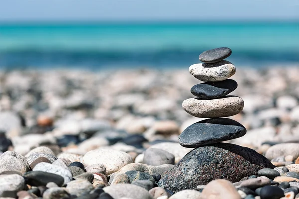 Stos kamieni zrównoważony Zen — Zdjęcie stockowe