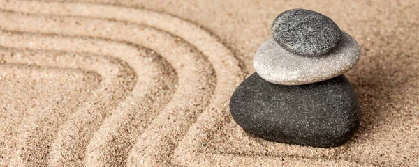 Japanese Zen stone garden — Stock Photo, Image