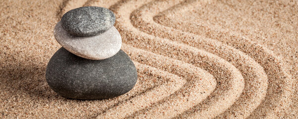 Japanese Zen stone garden