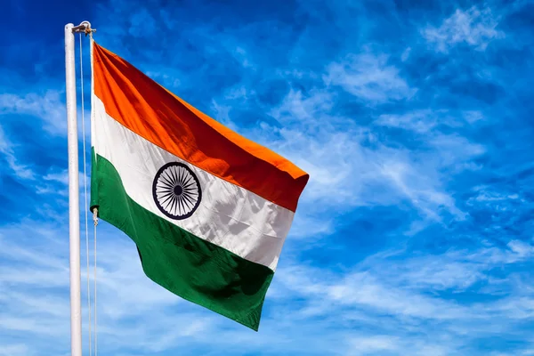 Bandeira indiana da Índia — Fotografia de Stock