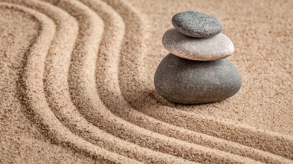 Japanese Zen stone garden — Stock Photo, Image