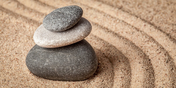 Japanese Zen stone garden