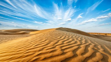 Dunes of Thar Desert, Rajasthan, India clipart