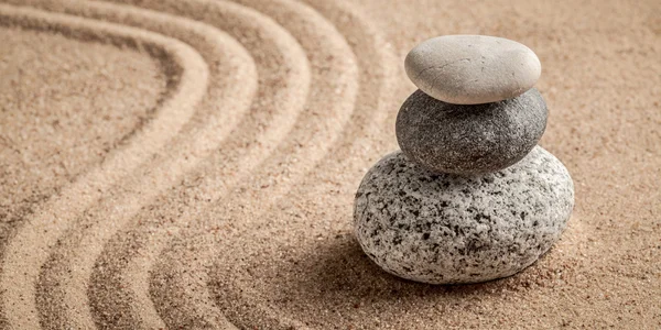 Japanese Zen stone garden — Stock Photo, Image