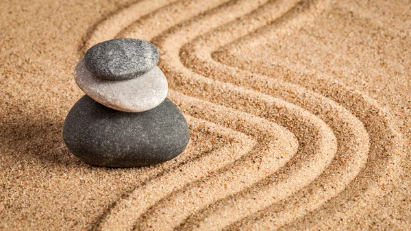 Japanese Zen stone garden — Stock Photo, Image