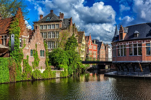 Canal de Gand. Gand, Belgique — Photo