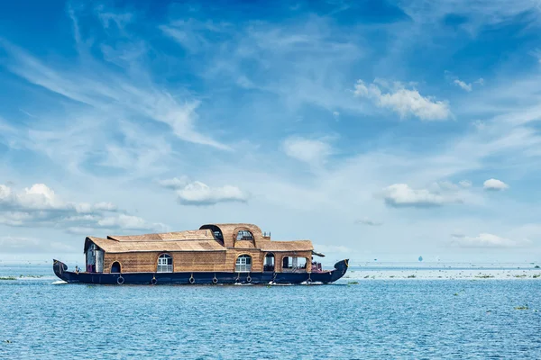 Hausboot in Kerala, Indien — Stockfoto