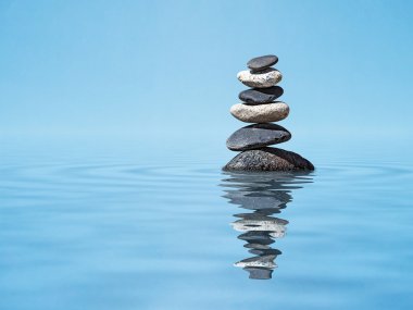 Zen dengeli taş yığını