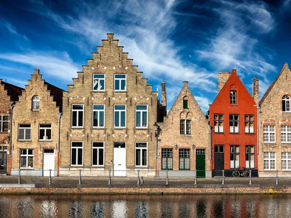 Brygge staden Visa, Belgien — Stockfoto