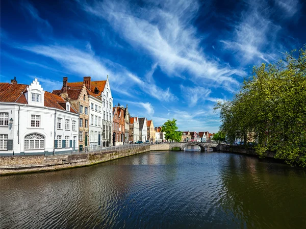 Bruges vista para a cidade, Bélgica — Fotografia de Stock