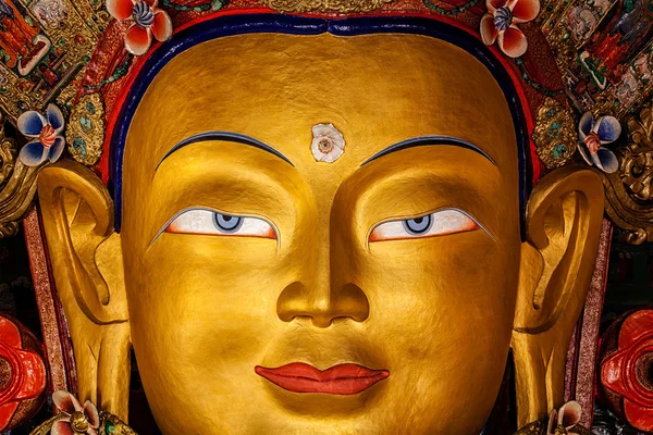 Maitreya Buddha in der Thiksey Gompa — Stockfoto