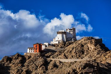 Namgyal Tsem gompa ve fort. Leh, Ladakh