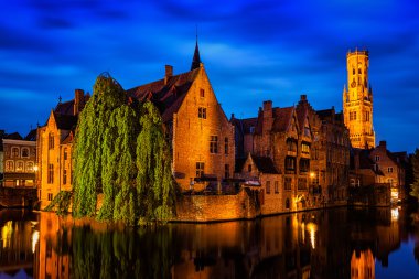 Belçika 'nın ünlü Bruges manzarası