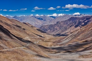 Karakurum aralığı ve yol Vadisi, Ladakh, Hindistan