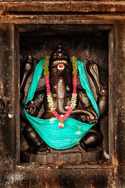 Ganesha bild. Brihadishwara tempel, Tanjore — Stockfoto