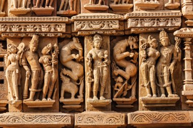 Adinath Jain Tapınağı, Khajuraho heykeller