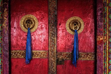 Kapı Spituk Manastırı. Ladakh, Hindistan