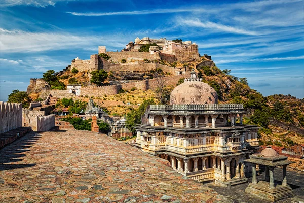 Kumbhalgarh pevnost, Indie — Stock fotografie