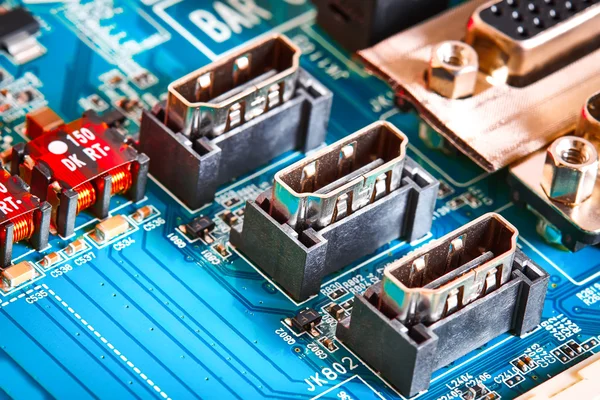 Elektronikus áramköri lap lezárása. — Stock Fotó