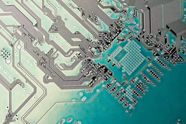 Electronic circuit board close up. — Stock Photo, Image