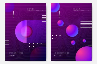 Soyut Gradyan Arkaplanı. Renkli Broşür.