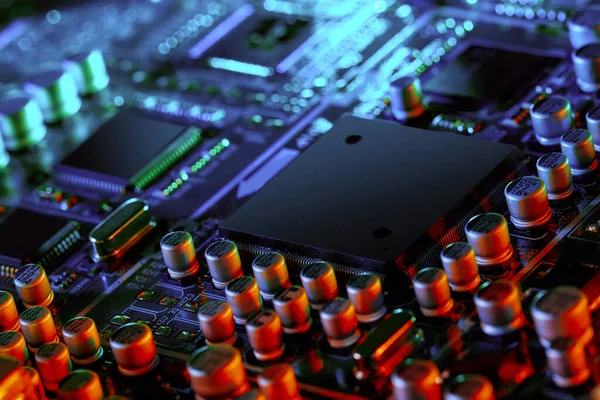 Electronic Circuit Board Close — Stock Photo, Image