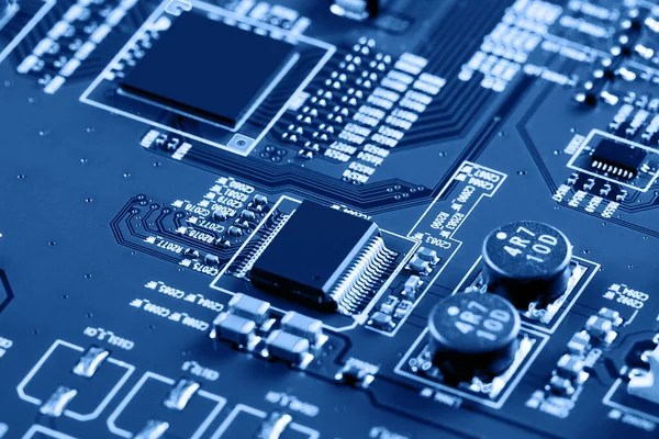 Electronic Circuit Board Close — Stock Photo, Image