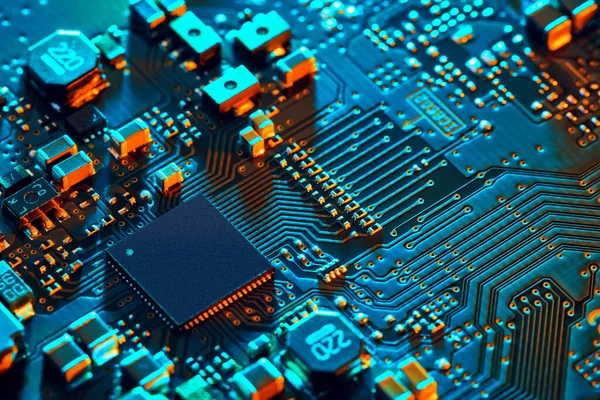 Electronic Circuit Board Close — Stock Photo, Image