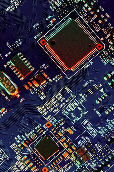 Elektronik Devre Kartı Kapanıyor — Stok fotoğraf