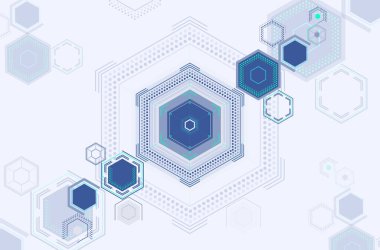 Soyut bilim kurgu fütüristik teknoloji kavramı 