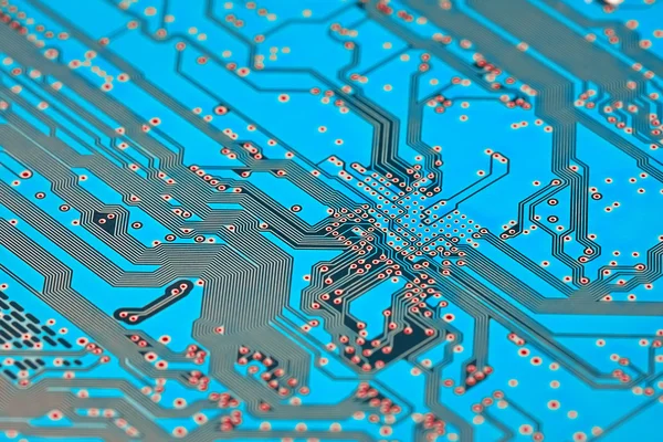 Electronic circuit board close up. — Stock Photo, Image