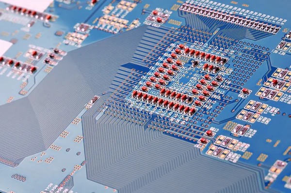 Circuito elettronico da vicino. — Foto Stock
