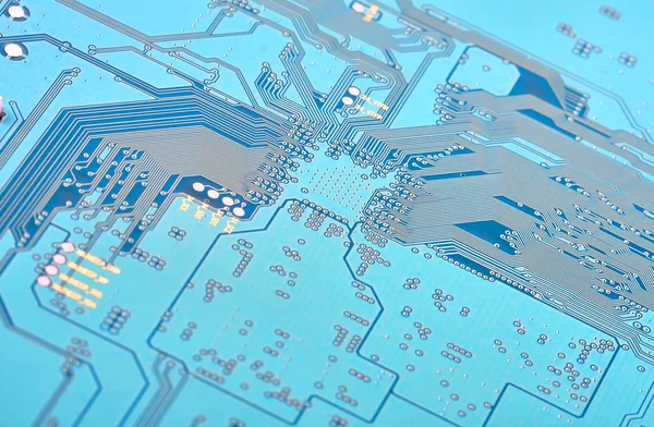 Carte de circuit électronique close up. — Photo