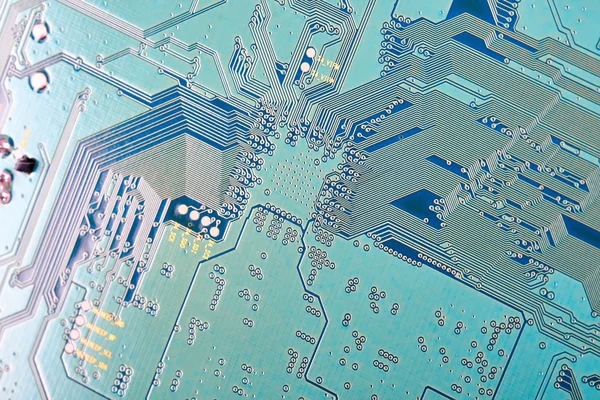 Electronic circuit board close up. — Stock Photo, Image