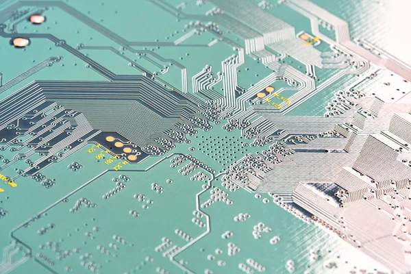 Electronic circuit board close up. — Stock Photo, Image