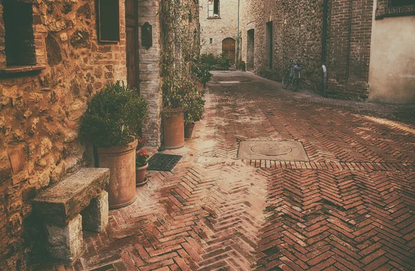 Straße von Pienza — Stockfoto