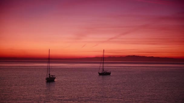 Barcos en el mar — Vídeos de Stock