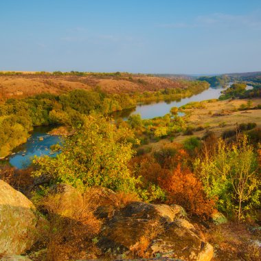 kırsal sonbahar günbatımı