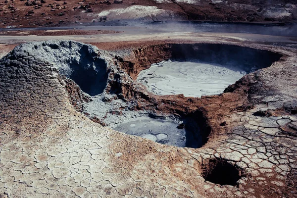 Геотермальна зона Хверир, Ісландія. — стокове фото